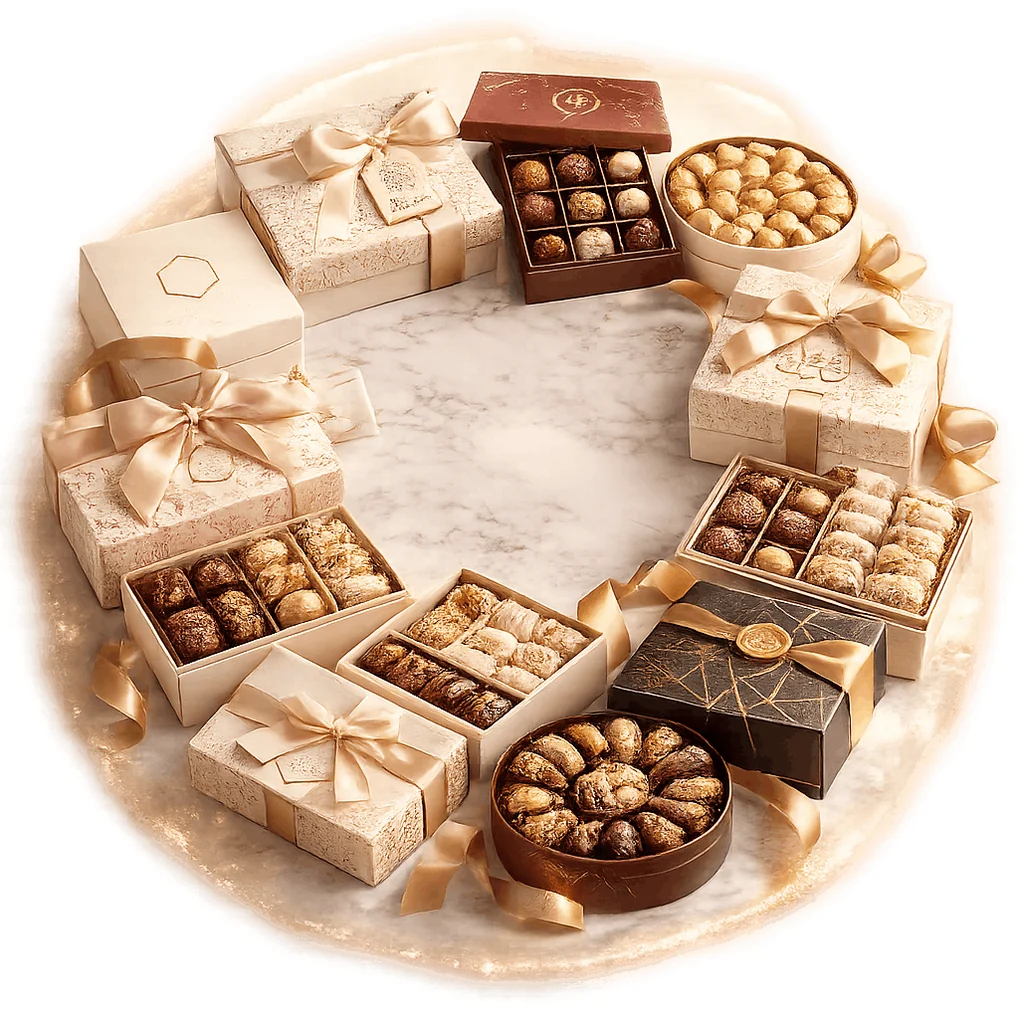 Magnetic closure fitted inside a hardboard box