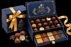 Chocolate gift boxes with branded presentation