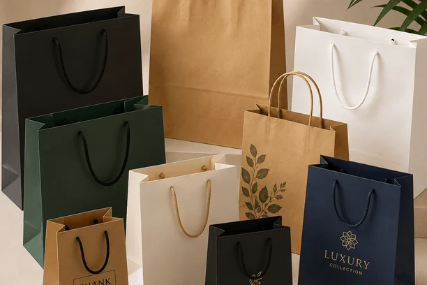Custom branded paper bags