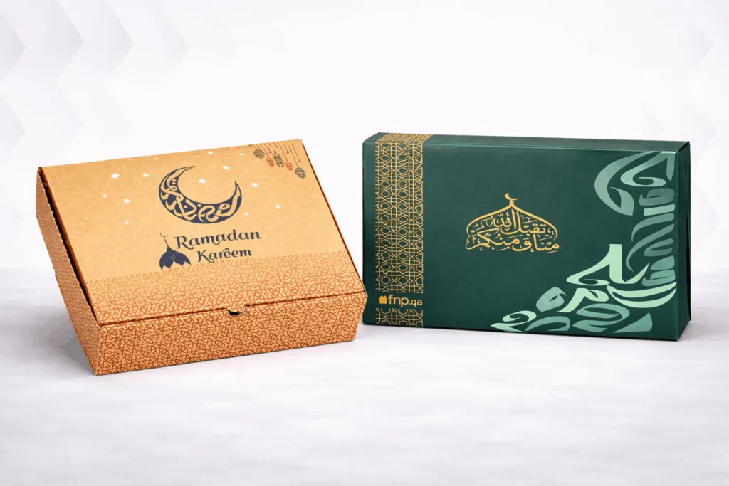 Soft-touch lamination on the outer of a divided box