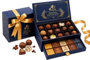 Offset printed chocolate gift boxes