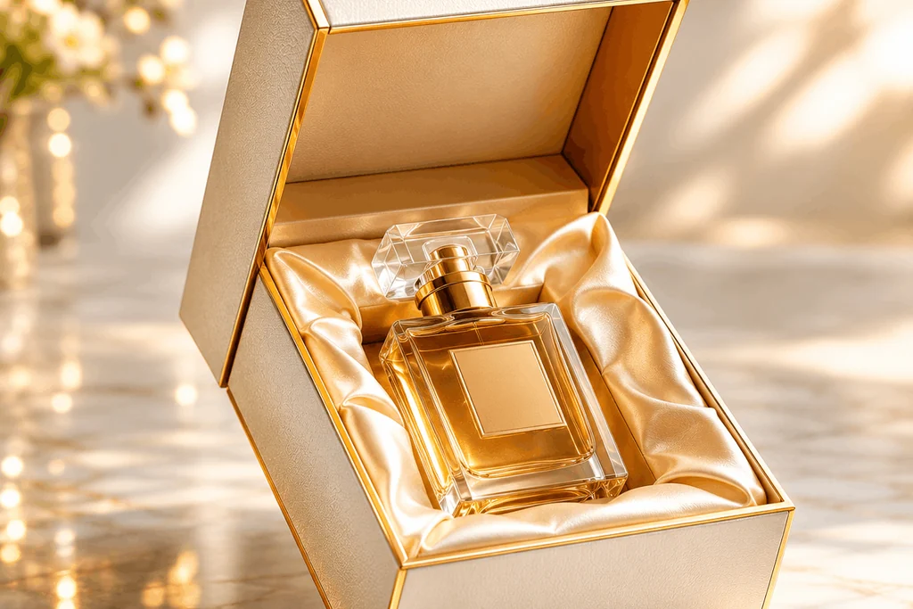 Rigid packaging for perfume and cosmetics