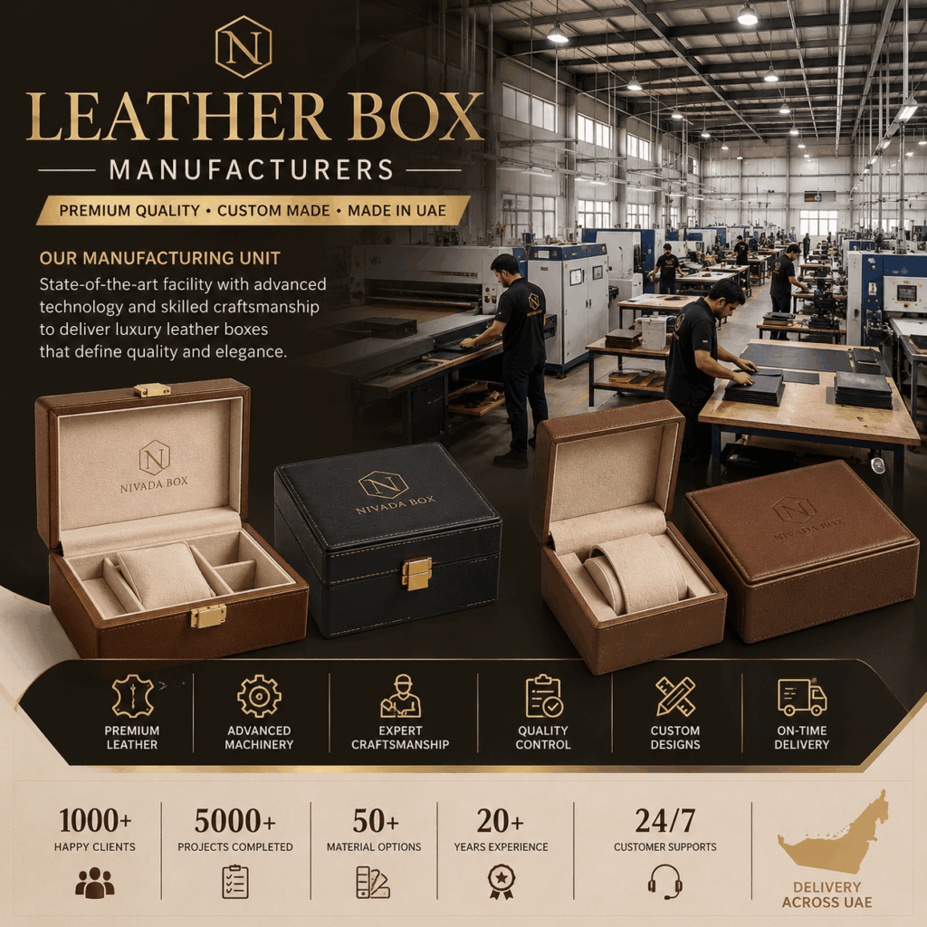 Premium Leather Packaging Boxes UAE
