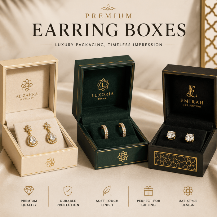 Premium Luxury Earring Boxes in UAE
